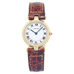 Cartier Vendome Trinity 18k Tri-color White Dial Quartz Women Watch 25mm
