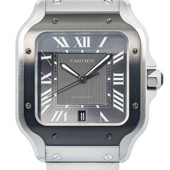 Cartier Santos WSSA0037 Paper SS Gray Dial Auto Unisex's 39mm