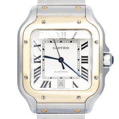 Cartier Santos de Cartier W2SA0009 Silver Dial Automatic Men's Watch 40x35mm
