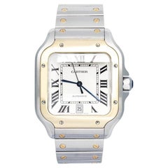 Cartier Santos de Cartier W2SA0009 Silver Dial Automatic Men's Watch 40x35mm