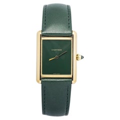 Cartier Tank Louis WGTA0286 Complete Green Dial Manual Winding Women's Watch 26m