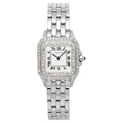 Cartier Panthere Classique W25033P5 Steel White Dial Quartz Women's Watch 22mm
