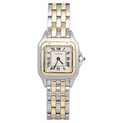 Cartier Panthere Small W250295D Two Tone White Dial Quartz Women's Watch 22mm