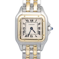 Cartier Panthere Small W250295D Two Tone White Dial Quartz Women's Watch 22mm