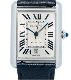 Cartier Tank Must WSTA0040 Steel Silver Dial Automatic Men's Watch 31mm