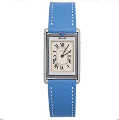 Cartier Tank Basculante 2405 W1011258 Off-White Dial Quartz Unisex Watch 24mm
