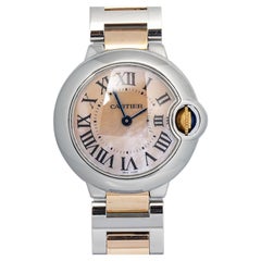 Cartier Ballon Bleu W6920034 Pink Dial Quartz Women's Watch 28mm