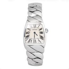 Cartier La Dona W6600221 Stainless Steel White Dial Quartz Women's Watch 28x27mm
