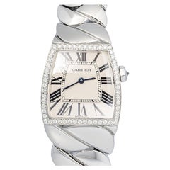 Cartier La Doña W660022I Diamond White Dial Quartz Women's Watch 27x29mm