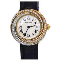 Cartier Vendome Trinity W6000146 Aftermarket Diamond Women's Watch 27mm