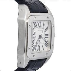 Cartier Santos X-Large W20073X8 Stainless Steel White Dial Men's Watch 42mm