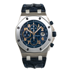 Audemars Piguet Royal Oak 26365IS en titane, cadran bleu à chiffres arabes, automatique, pour homme, 42 mm