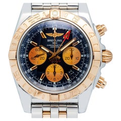Breitling Chronomat CB0420 SS/18k YG Blue Dial Auto Men's Watch 44mm