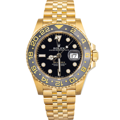 Rolex GMT Master II 126718GRNR 18k YG Black & grey Index Dial Auto Men's 40mm