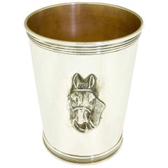 1950s Sterling Silver Benjamin Trees Horse Mint Julep Cup No Monogram Kentucky