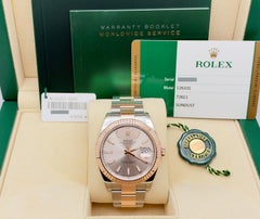 Rolex Datejust 41 126331 Sundust Dial 18K Rose Gold Stainless Steel Box Paper