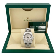 Rolex Datejust 116234 36mm Factory Jubilee Diamond Dial 18k Gold Steel Box Paper