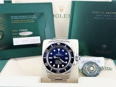 2024 Rolex Sea Dweller Deepsea 136660 Blue Dial James Cameron Steel Box Paper