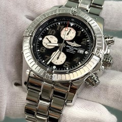 Breitling Super Avenger A13370 48mm Black Dial Stainless Steel Box Paper