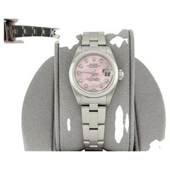 Rolex Ladies Datejust 79160 Pink Mother of Pearl Dial Stainless Steel