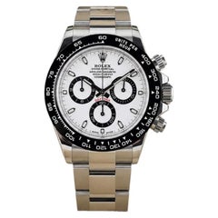 Rolex Daytona « Panda » 116500LN 40 mm, cadran blanc, lunette en céramique, boîtier en acier, avec papiers