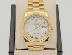 2004 Rolex Day Date President 118238 Mother of Pearl MOP Dial 18K Gold Box Paper