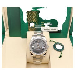NEW 2026 Rolex Datejust 41 126300 Slate Wimbledon Dial Steel Box Papers