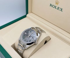 NEW 2026 Rolex Datejust 41 126300 Slate Wimbledon Dial Steel Box Papers