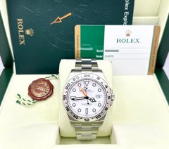 Rolex Explorer II 216570 42mm Polar White Dial Stainless Steel Box Paper