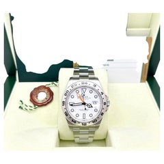 Rolex Explorer II 216570 42mm Polar White Dial Stainless Steel Box Paper