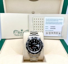 2026 CPO Rolex GMT Master 16700LN 16700 40mm Black Stainless Steel Box Papers