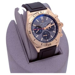 Breitling Chronomat B01 RB0134 42mm Anthracite Dial 18k Rose Gold Rubber Strap