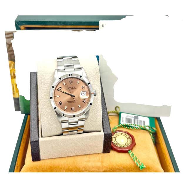 35 In Arabic Numbers Rolex Oyster Perpetual 116000 36mm Black Orange Concentric Harley Dial ...