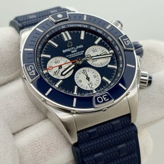Breitling Super Chronomat B01 AB0136 44mm Blue Dial Stainless Steel Box Paper