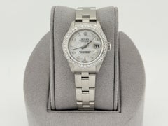 Rolex Lady Oyster Perpetual Datejust 69160 Mother of Pearl Diamond Dial Bezel