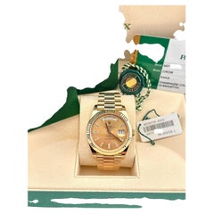 Rolex President Day Date 228238 40mm Baguette Diamond Dial 18K Gold Box Papers