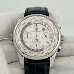 Girard Perregaux World Time Chrono WW.TC 49805 43mm White Dial Steel Box Paper