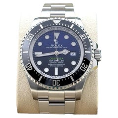 Rolex Sea Dweller Deepsea 126660, cadran bleu, James Cameron, 44 mm, acier, dans son coffret d'origine avec papiers