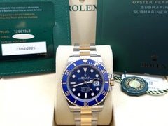 Rolex Submariner Bluesy 126613LB de 2025, 41 mm, oro amarillo de 18 quilates, acero, caja y documentación