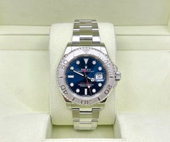 Rolex Yacht Master 116622 40mm Blue Dial Platinum Bezel Stainless Steel