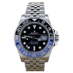 Rolex GMT Master II Batgirl 126710BLNR Black Blue Bezel Steel Jubilee Box Paper