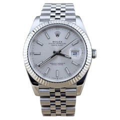 Rolex Datejust 41 126334 41mm Silver Dial 18k White Gold Steel Jubilee Box Paper