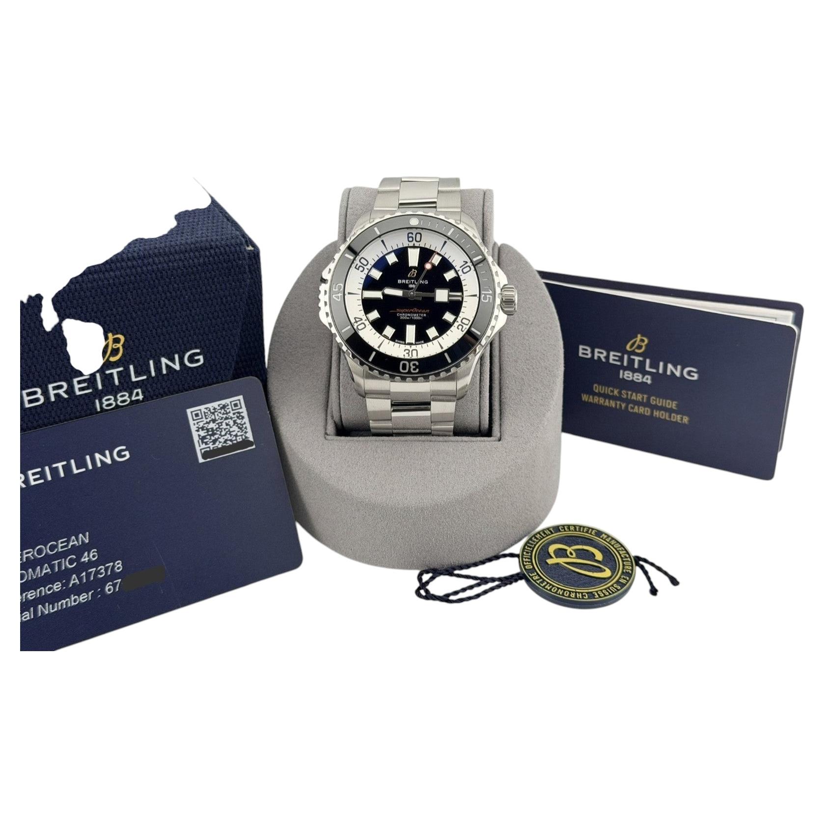 Breitling Callistino A72345 Blue Mother of Pearl Diamond Dial Steel Box ...