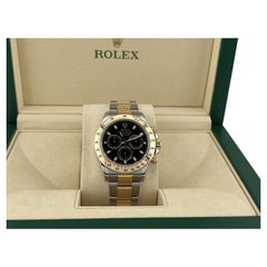 Rolex Daytona Cosmograph 116523 40mm Black Dial 18k Yellow Gold Steel Box