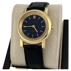 Bvlgari Anfiteatro AT35GL 35mm 18K Yellow Gold Black Dial Automatic Box Papers