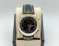 Breitling Navitimer U13324, 41 mm, schwarzes Zifferblatt, 18 Karat Roségold und Edelstahl, Originalverpackung, Papiere