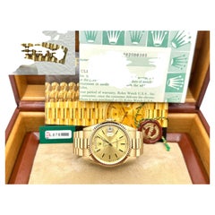 Van Cleef & Arpels Rolex Day Date President 18238 VCA 18K Yellow Gold Box Paper