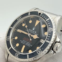 Vintage Rolex Double Red Sea Dweller 1665 RARE MK 3 Dial with PATINA 40mm Steel