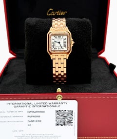 Cartier Panthere WJPN0009 27mm Factory Diamond Bezel 18k Rose Gold Box Paper