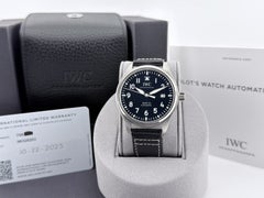 2025 IWC Pilots Watch Mark XX IW328203 Blue Dial Stainless Steel Box Papers